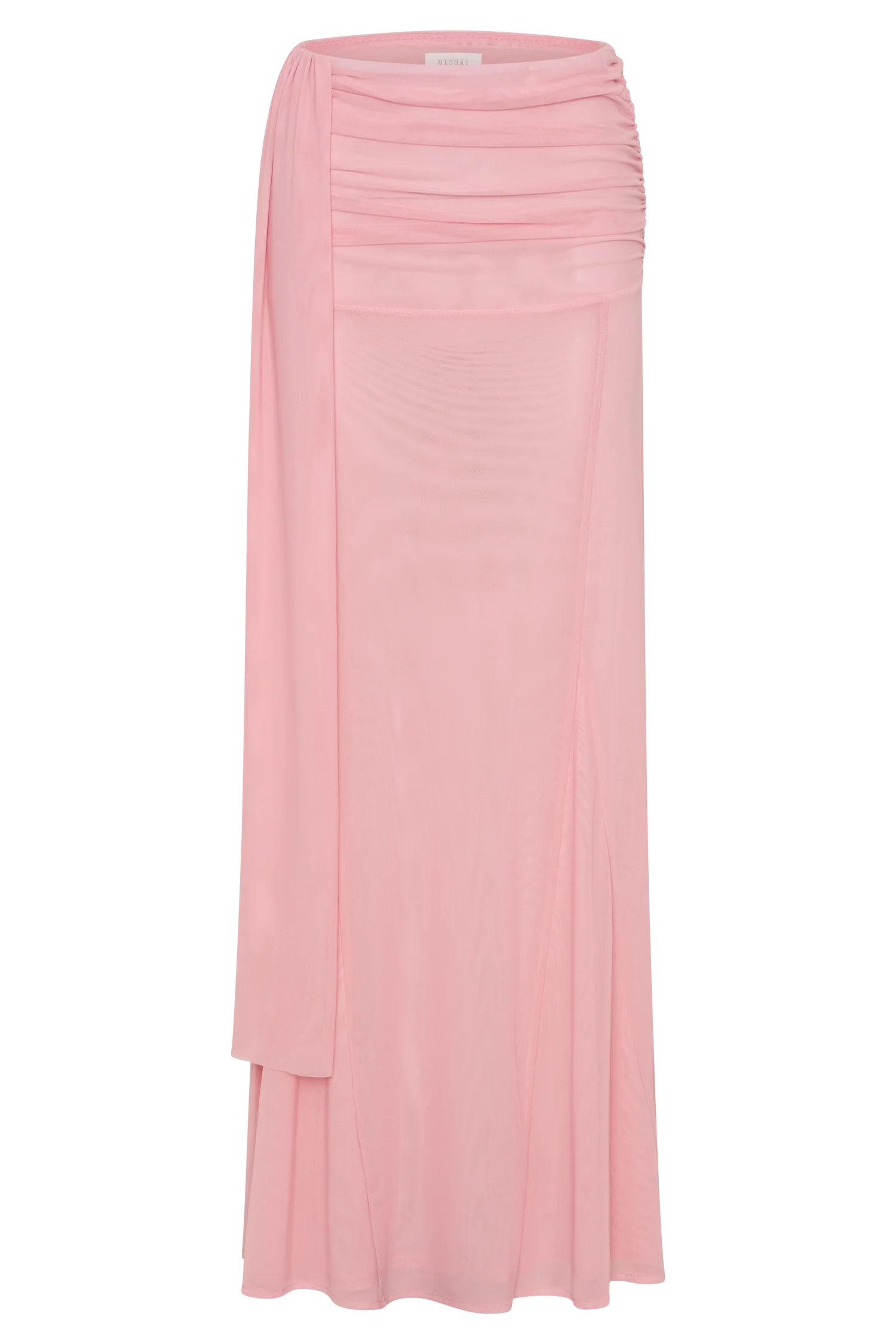 Arna Mesh Maxi Skirt Candy Pink