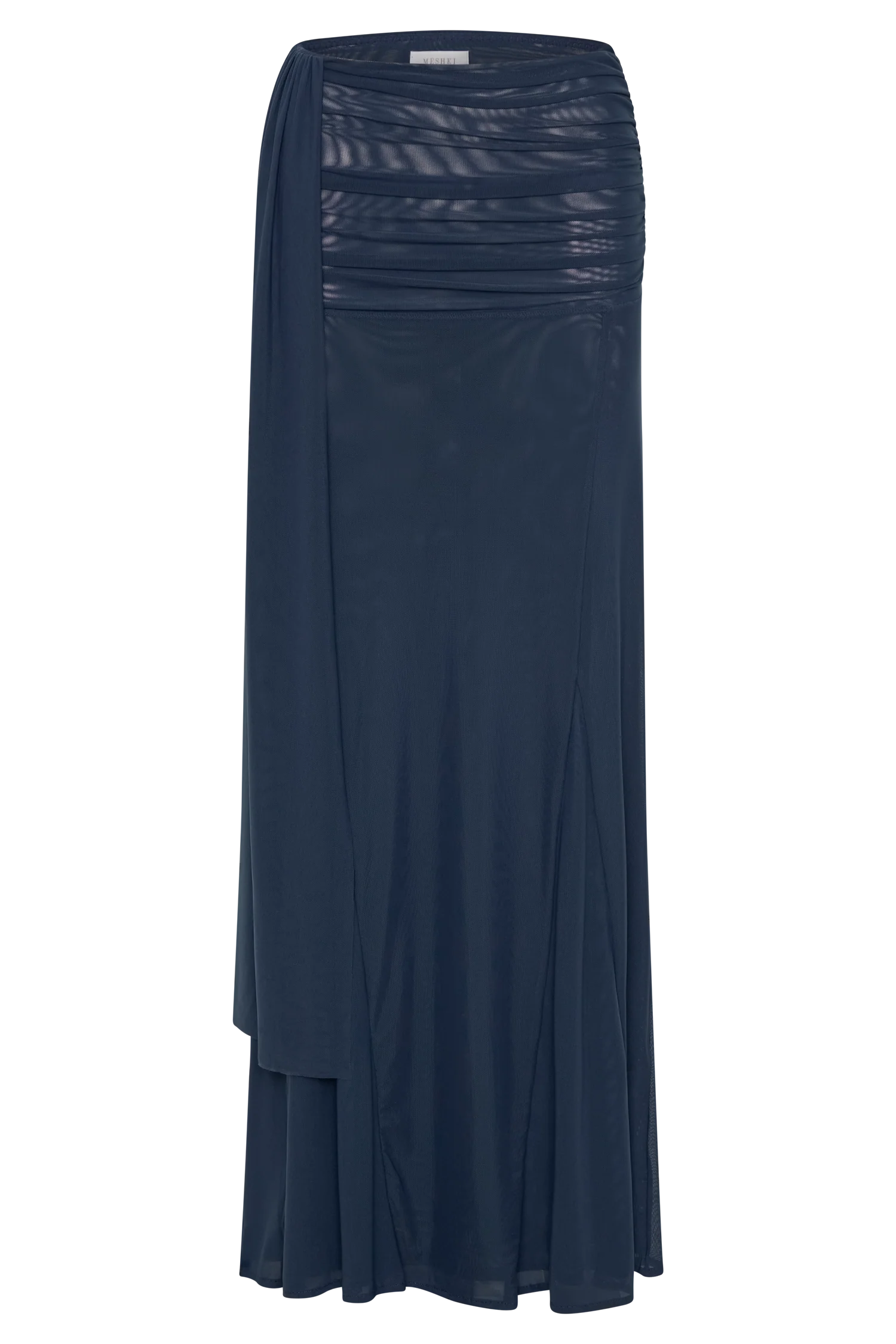 Arna Mesh Maxi Skirt Midnight Blue