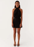Camera Shy Mini Dress Black