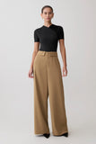 Tanya Wide Leg Suiting Pants Camel