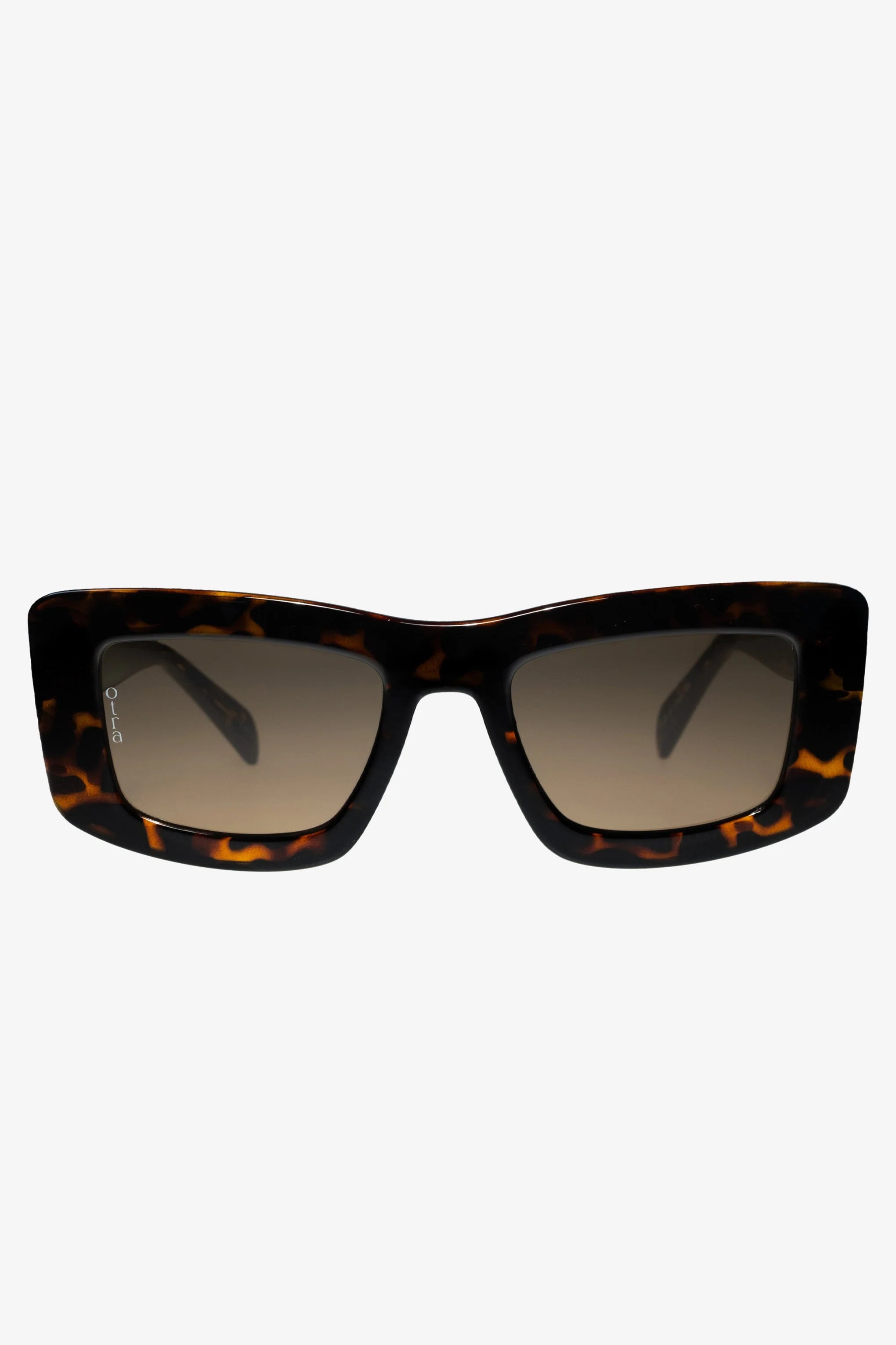 Marsha Otra Tortoiseshell Thick Cat Eye Brown Tinted Sunglasses