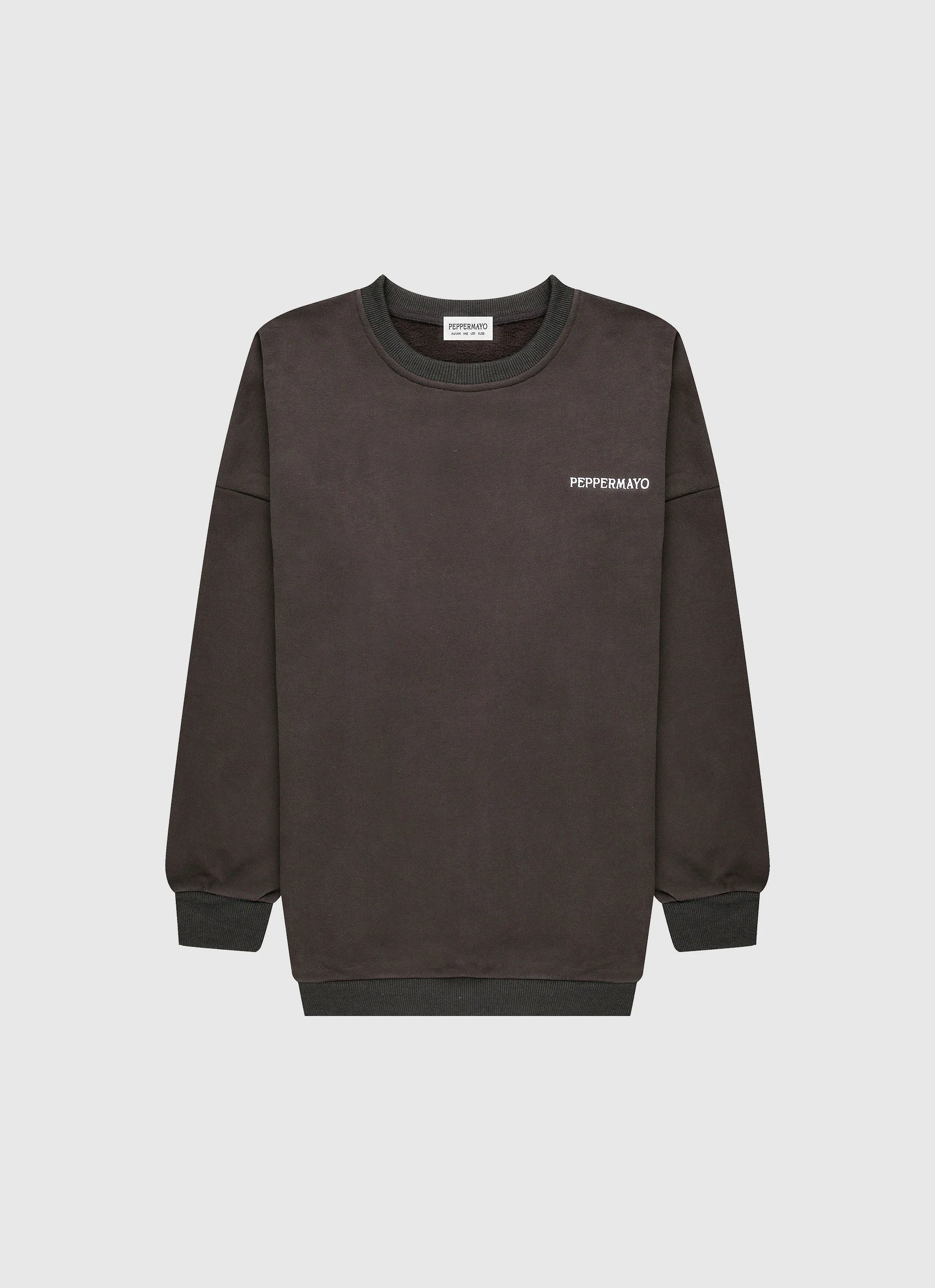 Signature Oversized Sweatshirt Charcoal