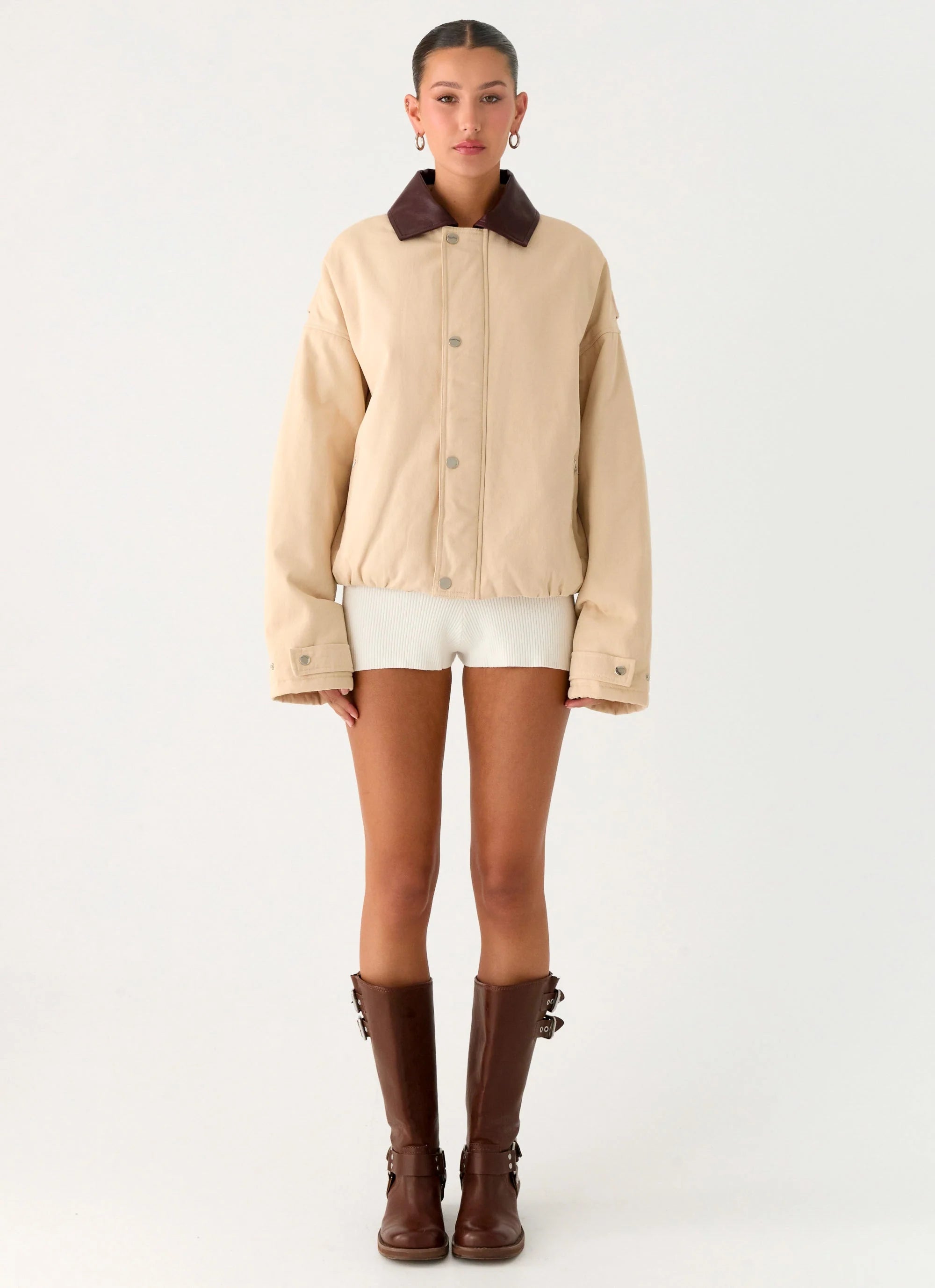 Airplane Mode Twill Blouson Jacket Natural