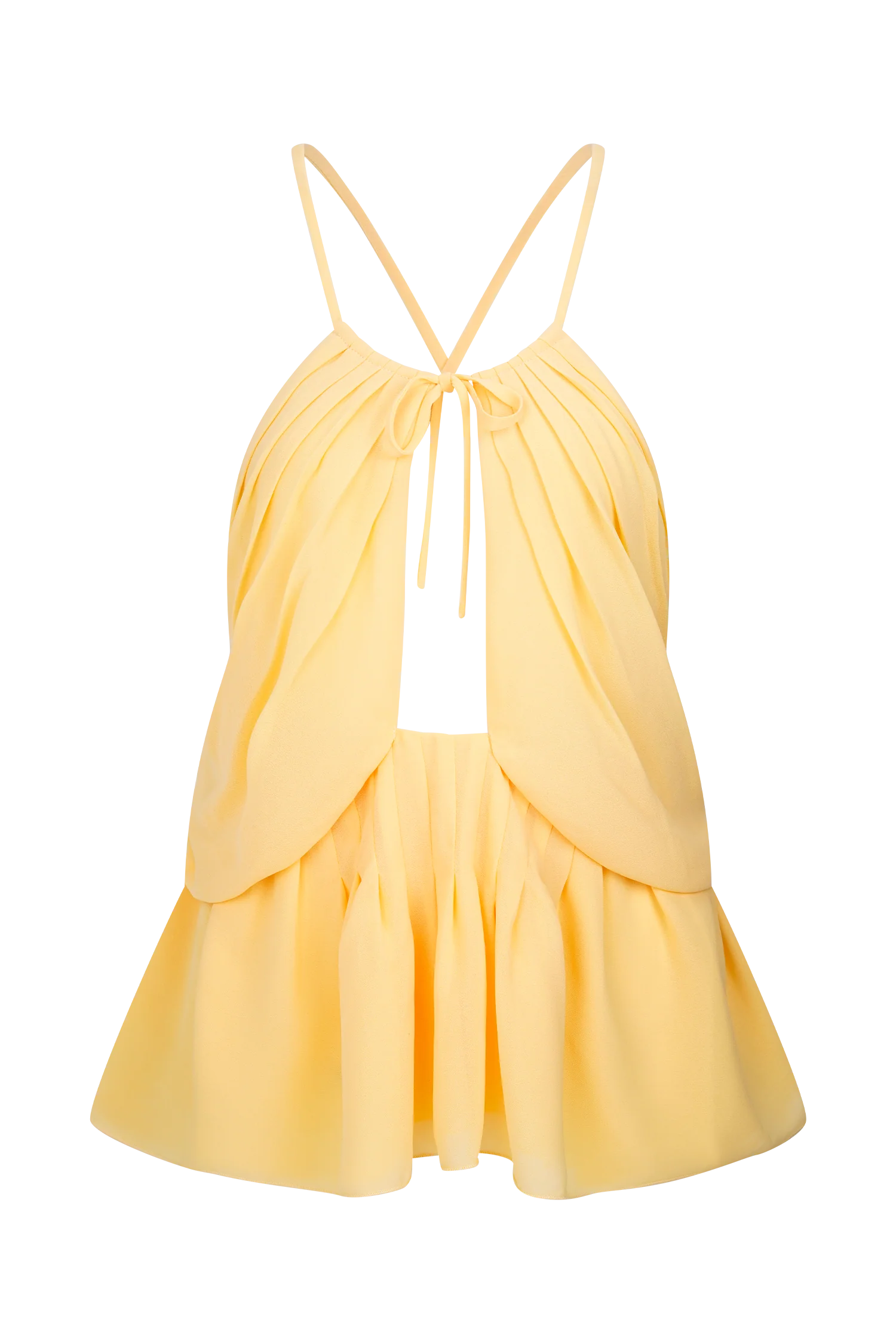 Korra Chiffon Halter Top Butterscotch