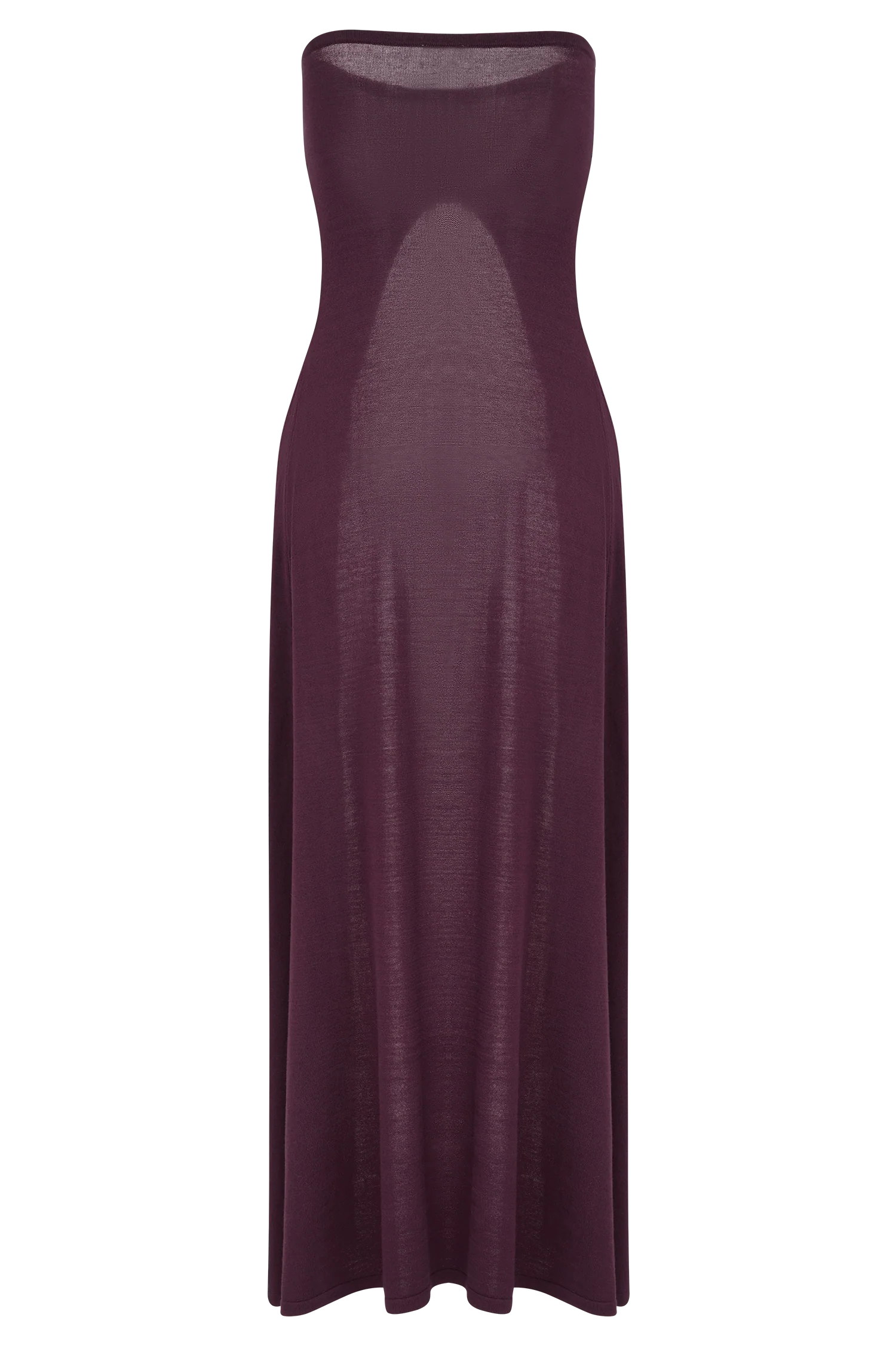 Marimae Long Knit Top Plum