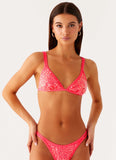 Croatia Bikini Top Pink Sequin