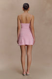 Brullo Embroidery Knit Mini Dress Baby Pink