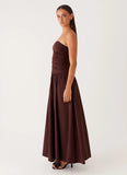 Carmel Maxi Dress Brown
