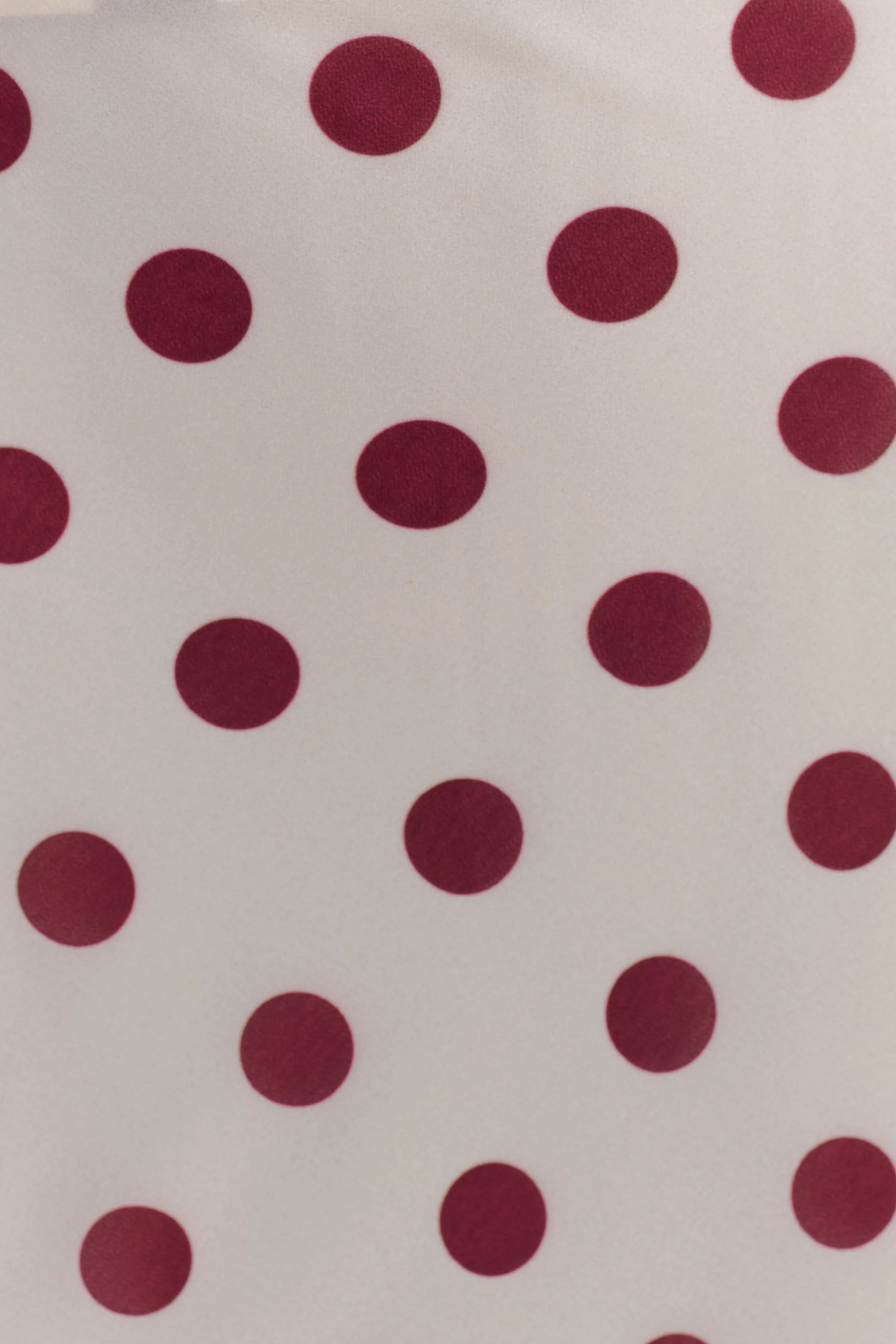 Nadine Halter Chiffon Maxi Dress Ivory Merlot Polka Dot
