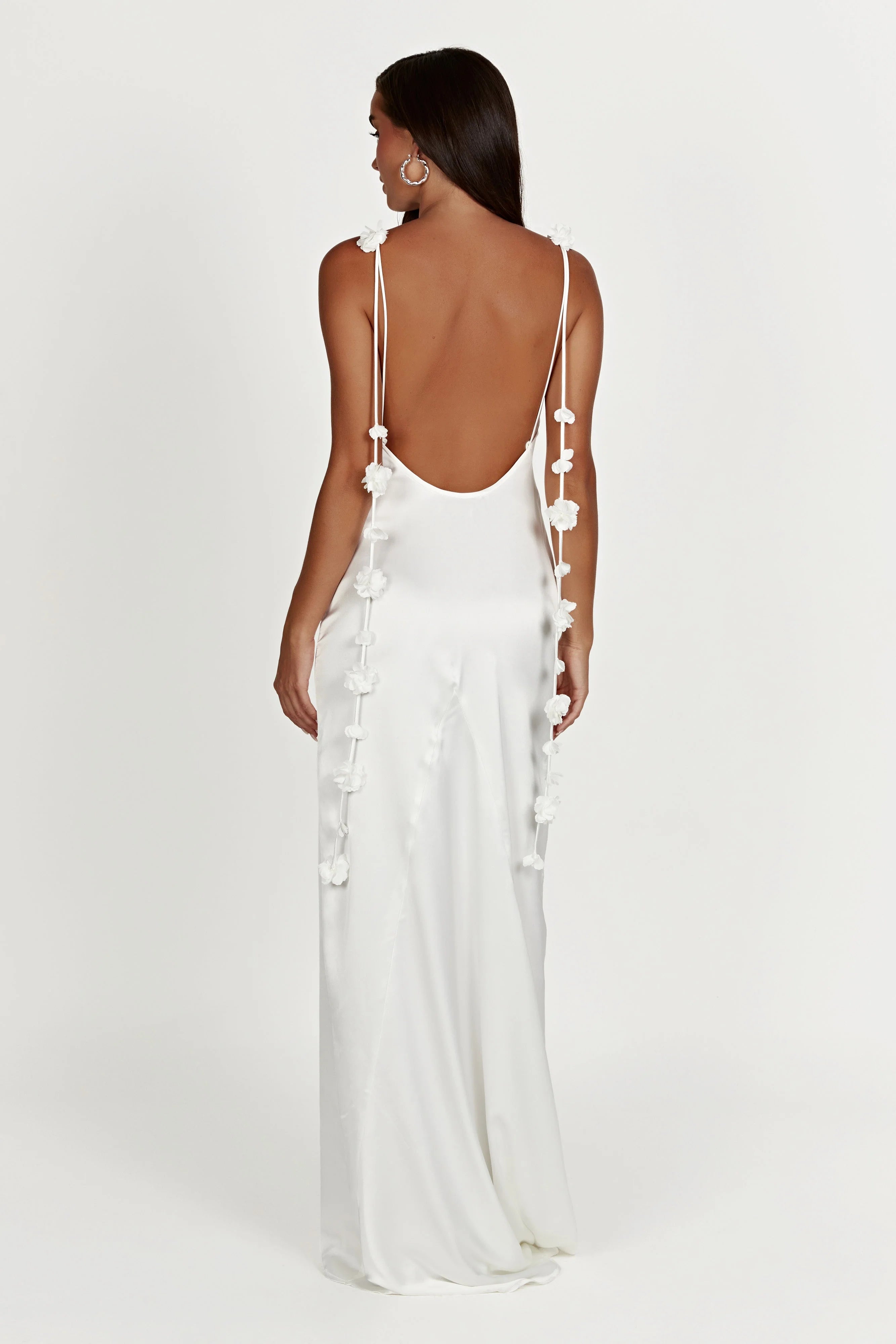 Elenora Rose Gown White