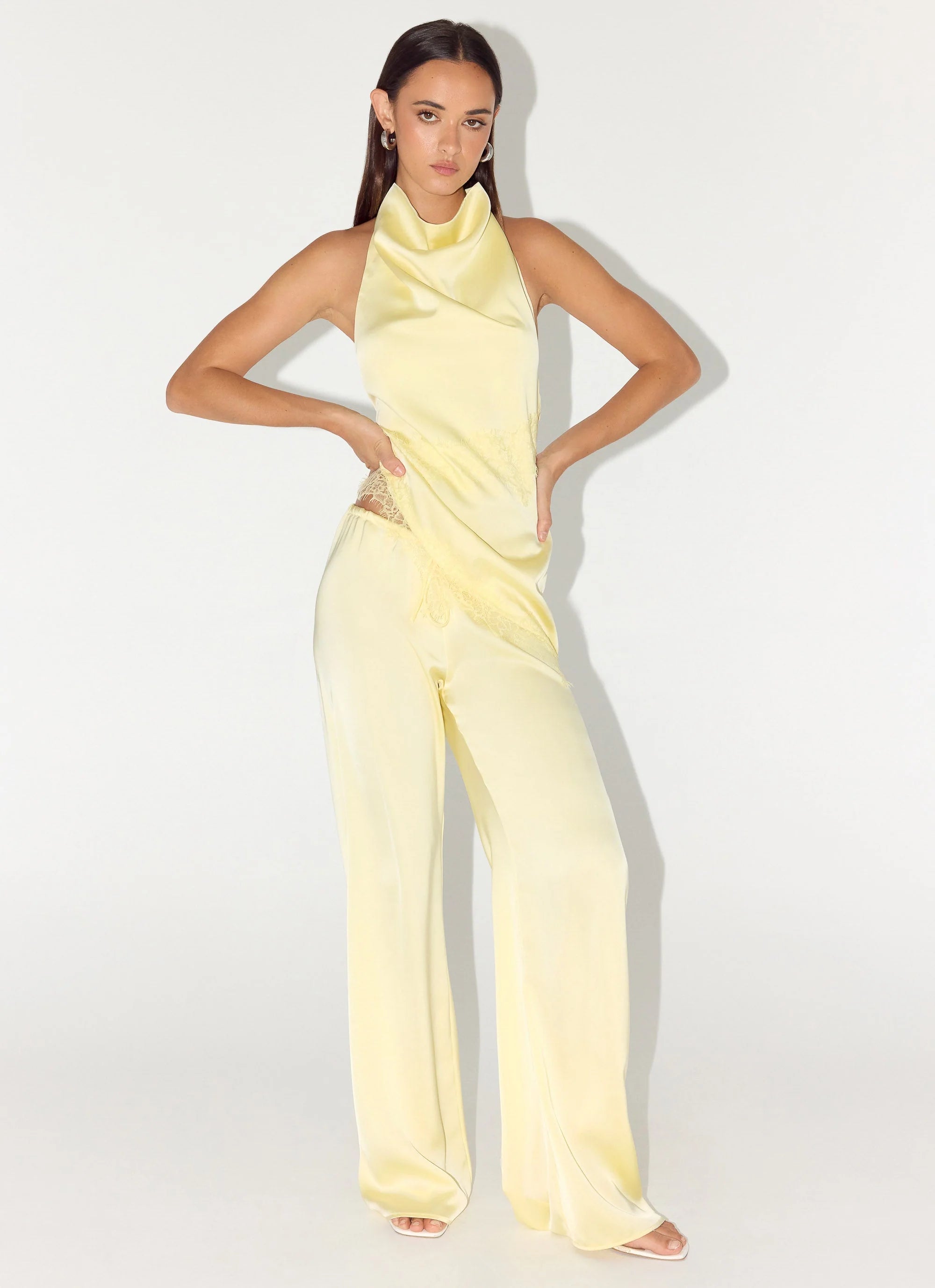 Deacon Low Rise Pants Yellow