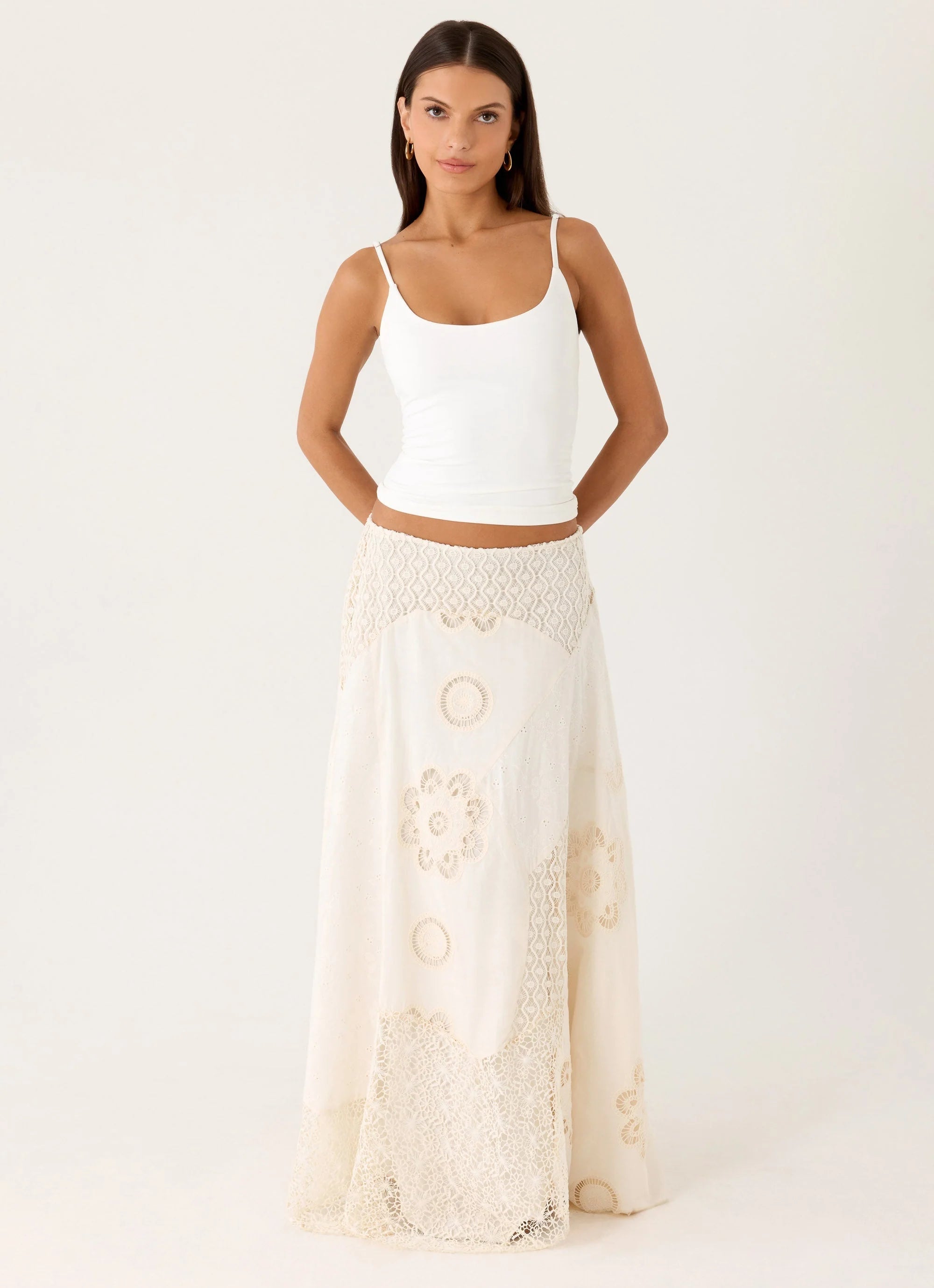 Marzia Maxi Skirt Ivory
