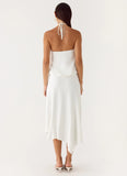 To The Girls Midi Dress White