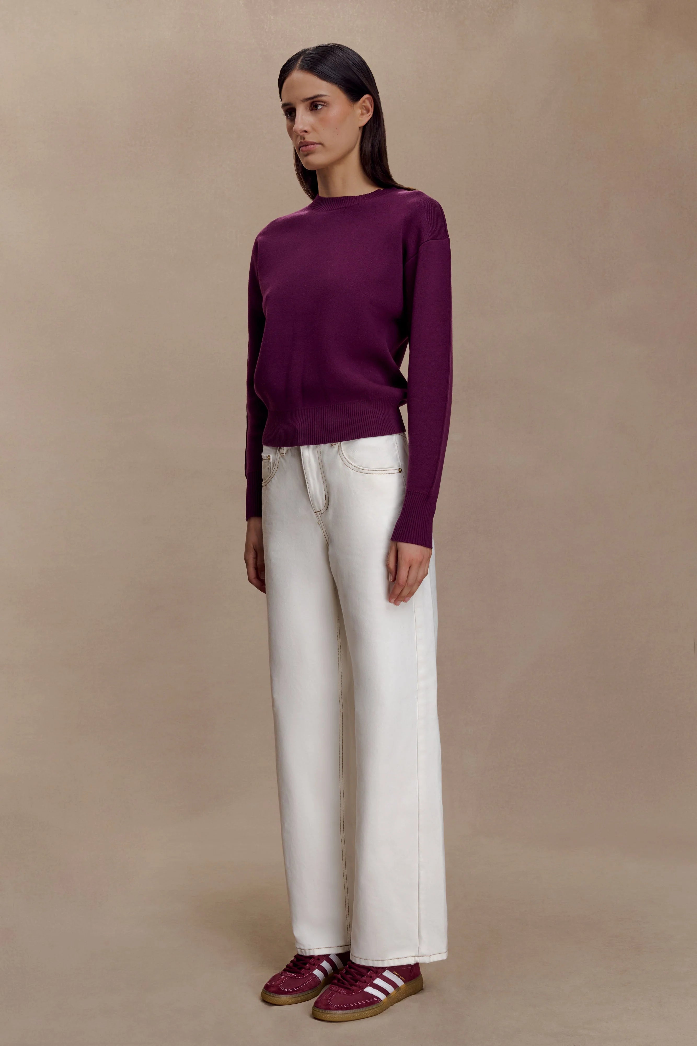 Braxton Cozy Knit Jumper Plum