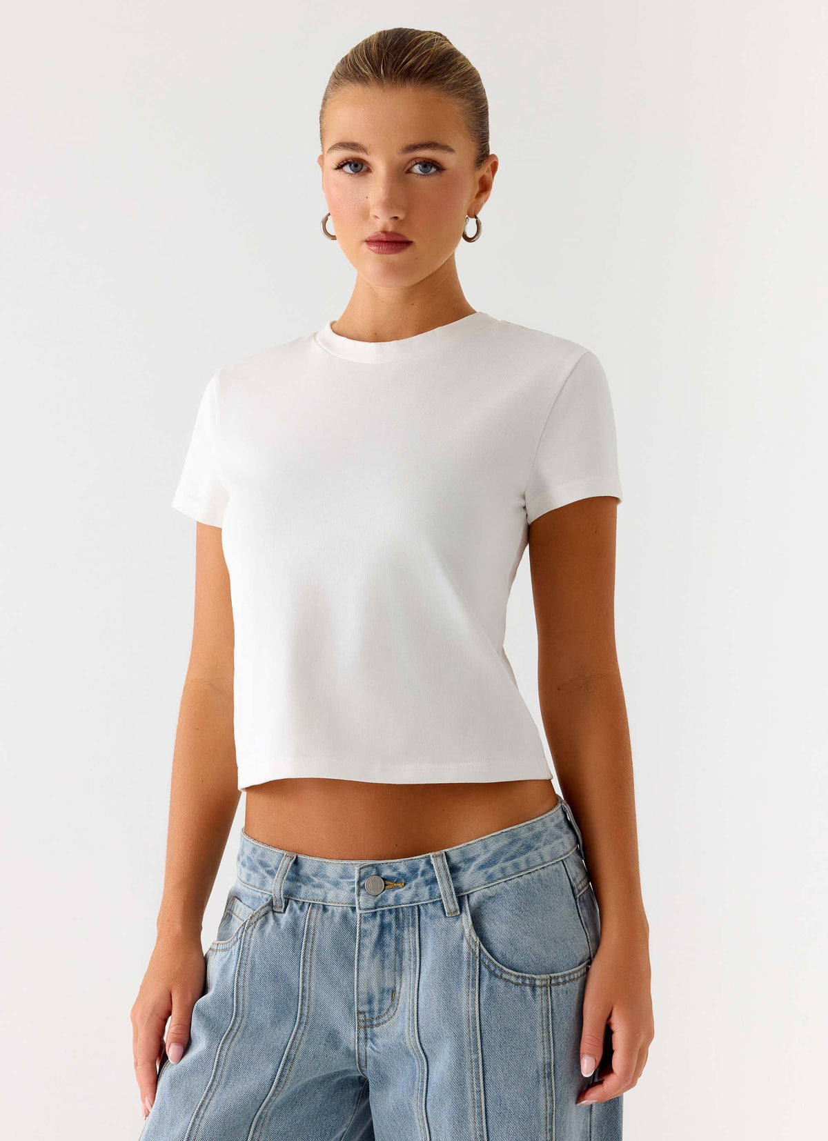 Lamont Baby Tee White