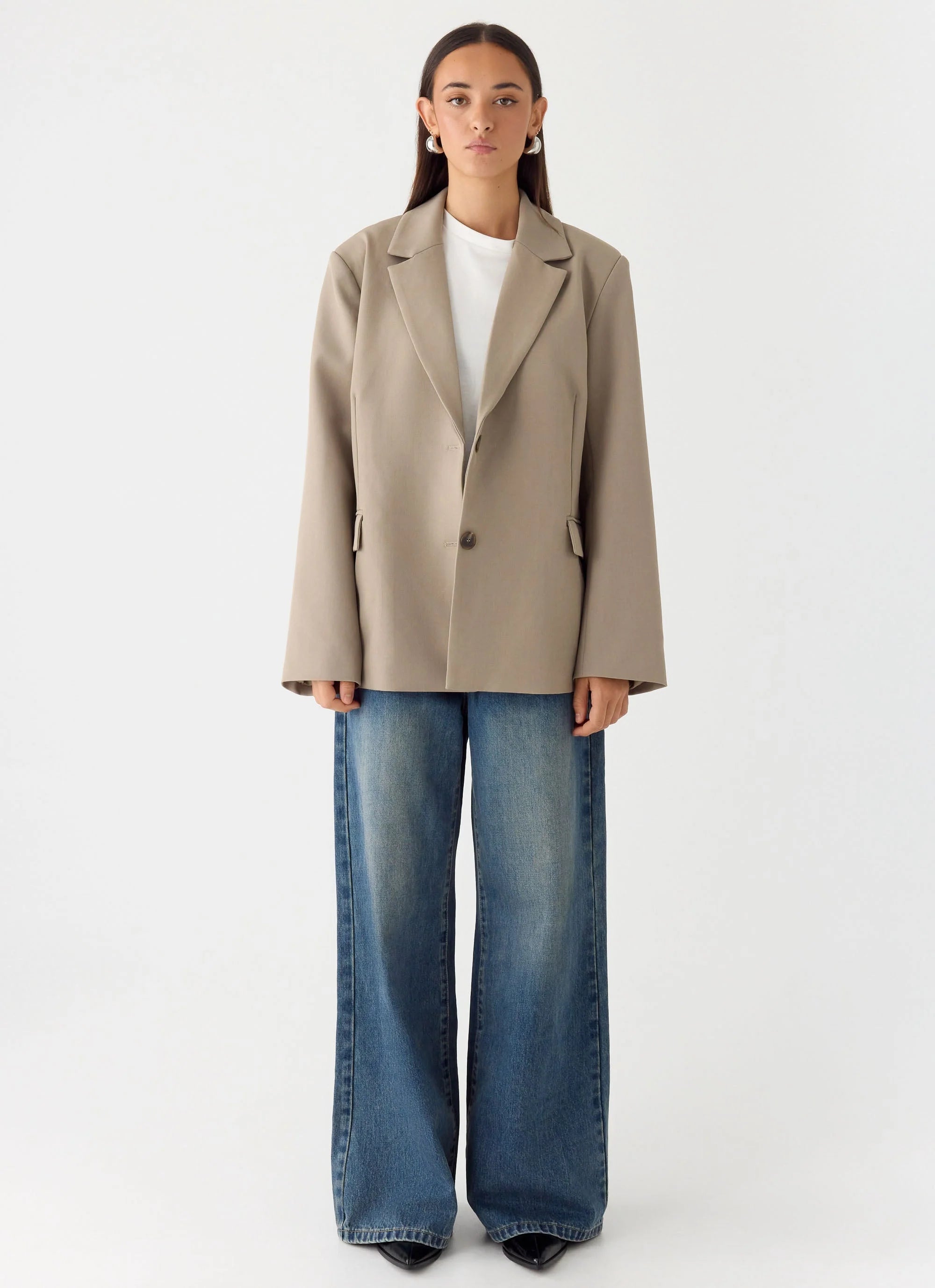 Sibel Blazer Warm Grey