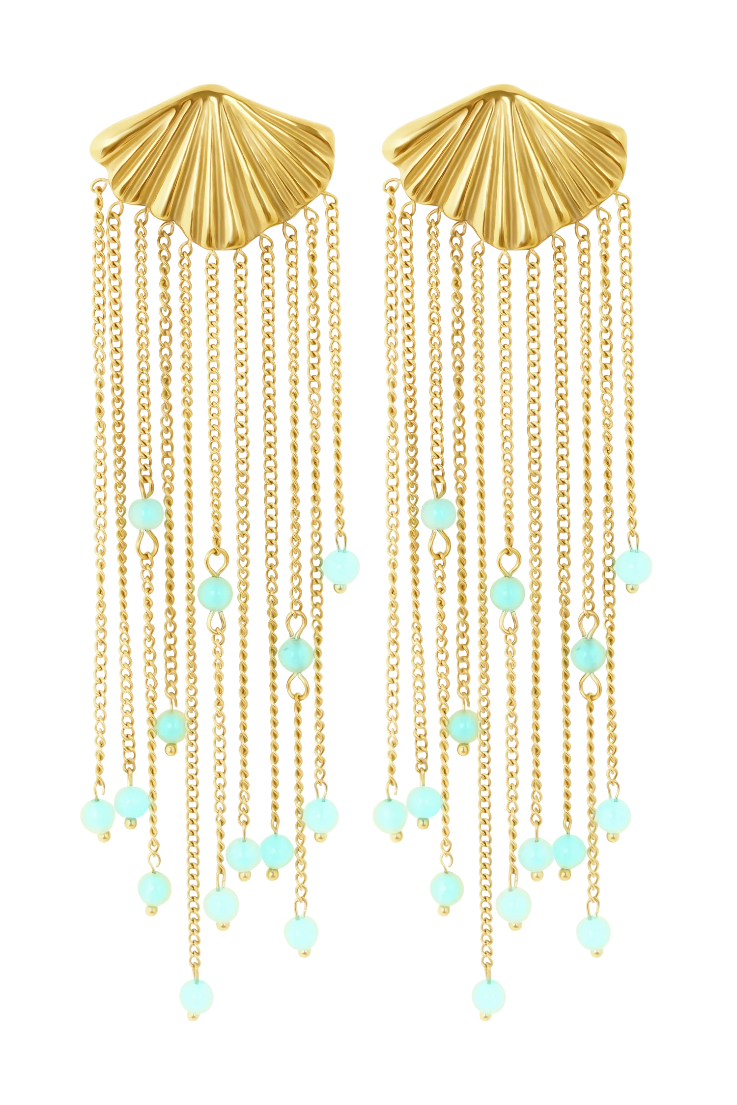 Maia Chandelier Earrings Gold