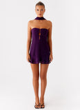 Avenue Mini Dress Plum