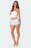 Women Ruffle Shorts Lolita Bloomers Y2k Fairy Lace Layered Pumpkin Pants Sweet Cute Panties