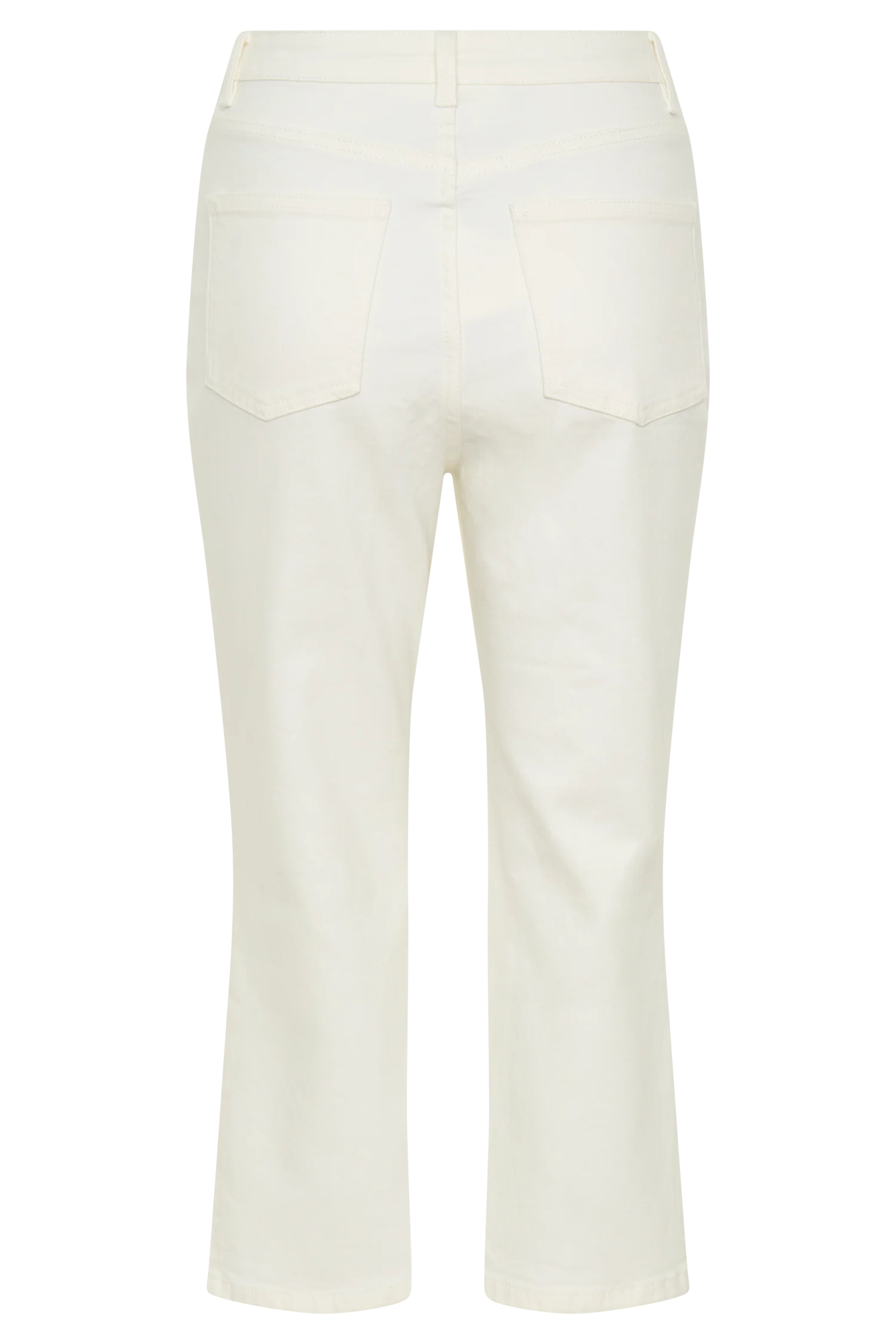 Mary Denim Capris White