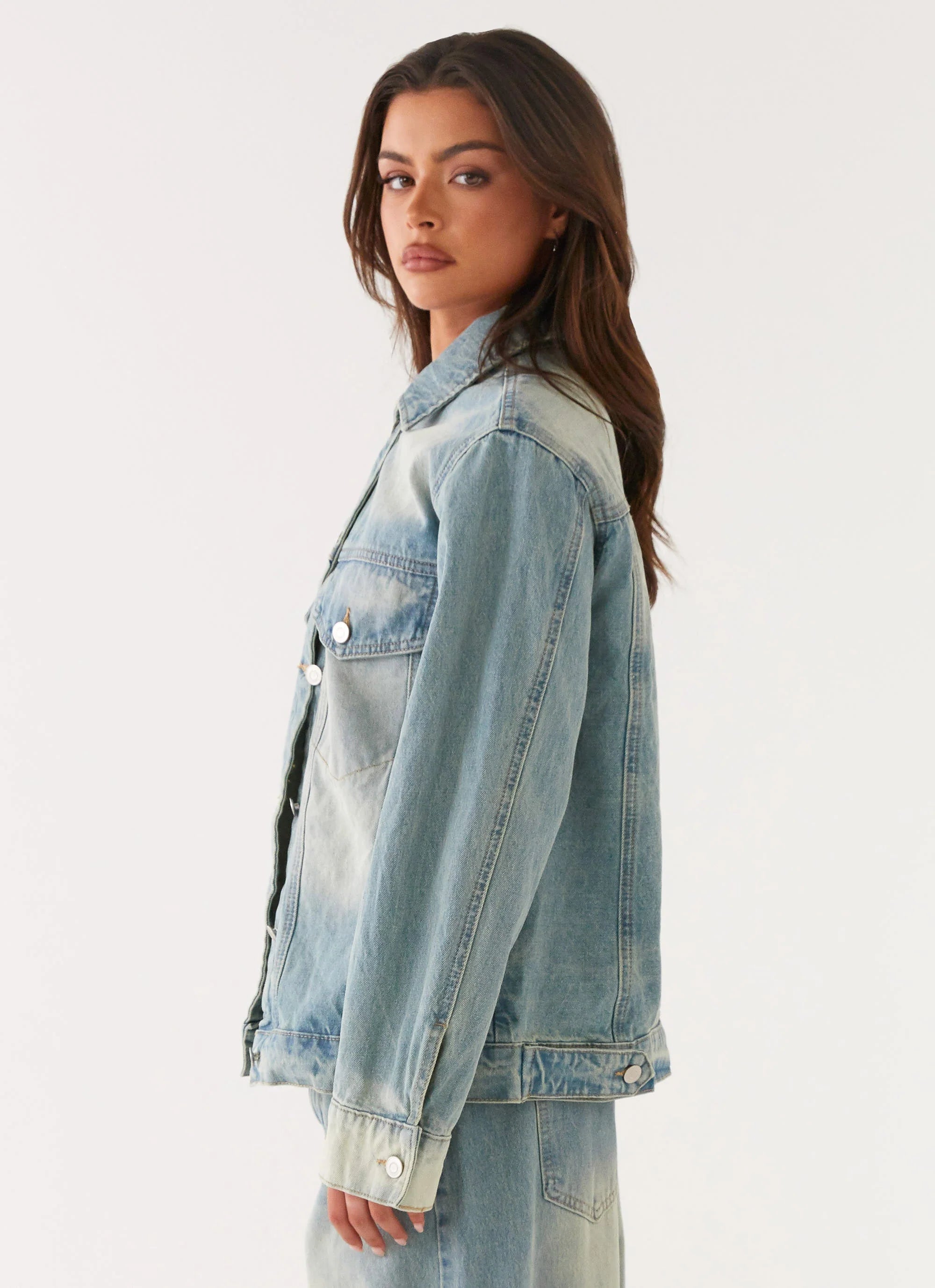 Maxwell Denim Jacket Washed Blue