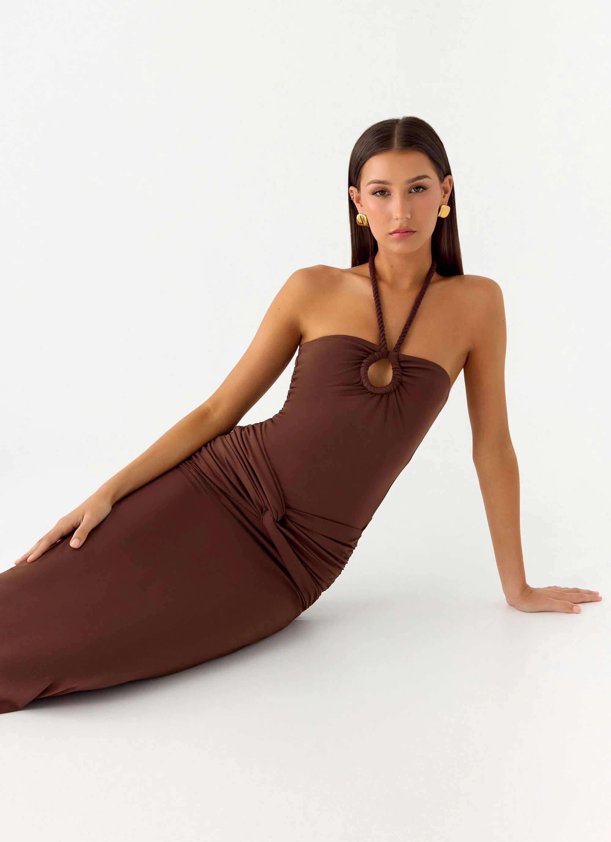 Sacred Maxi Dress Chocolate