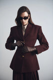 Bellamy Cinched Blazer Mahogany