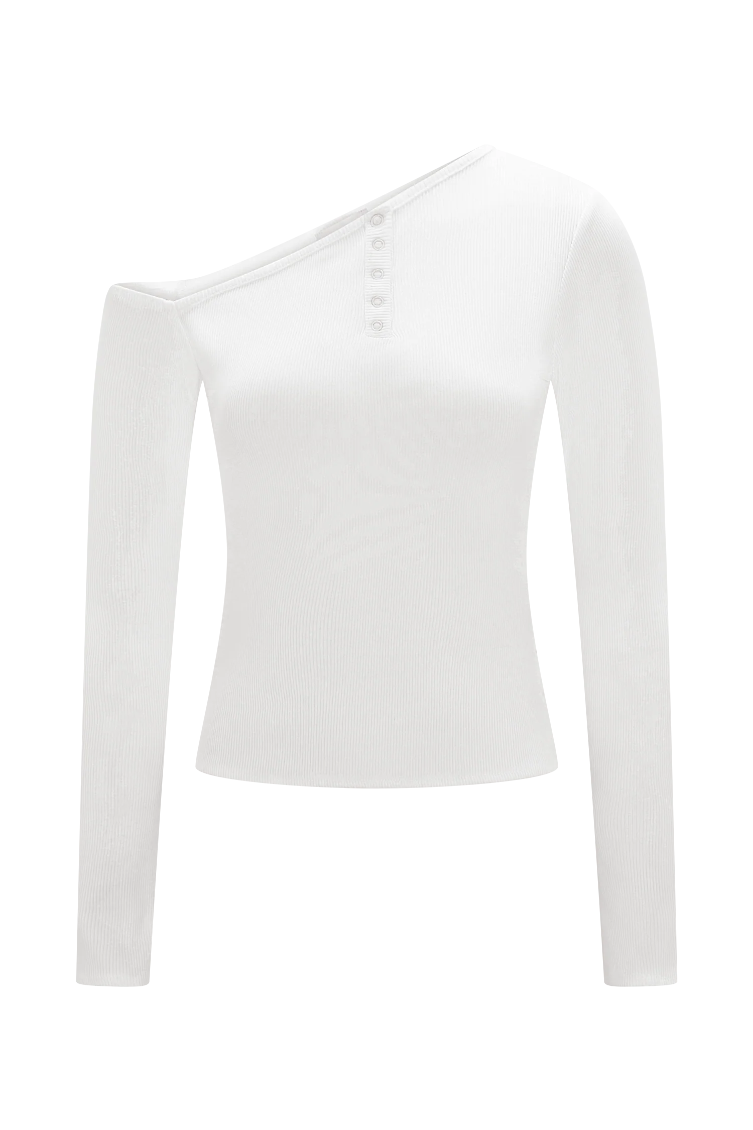 Maelle Off Shoulder Long Sleeve Top Ivory