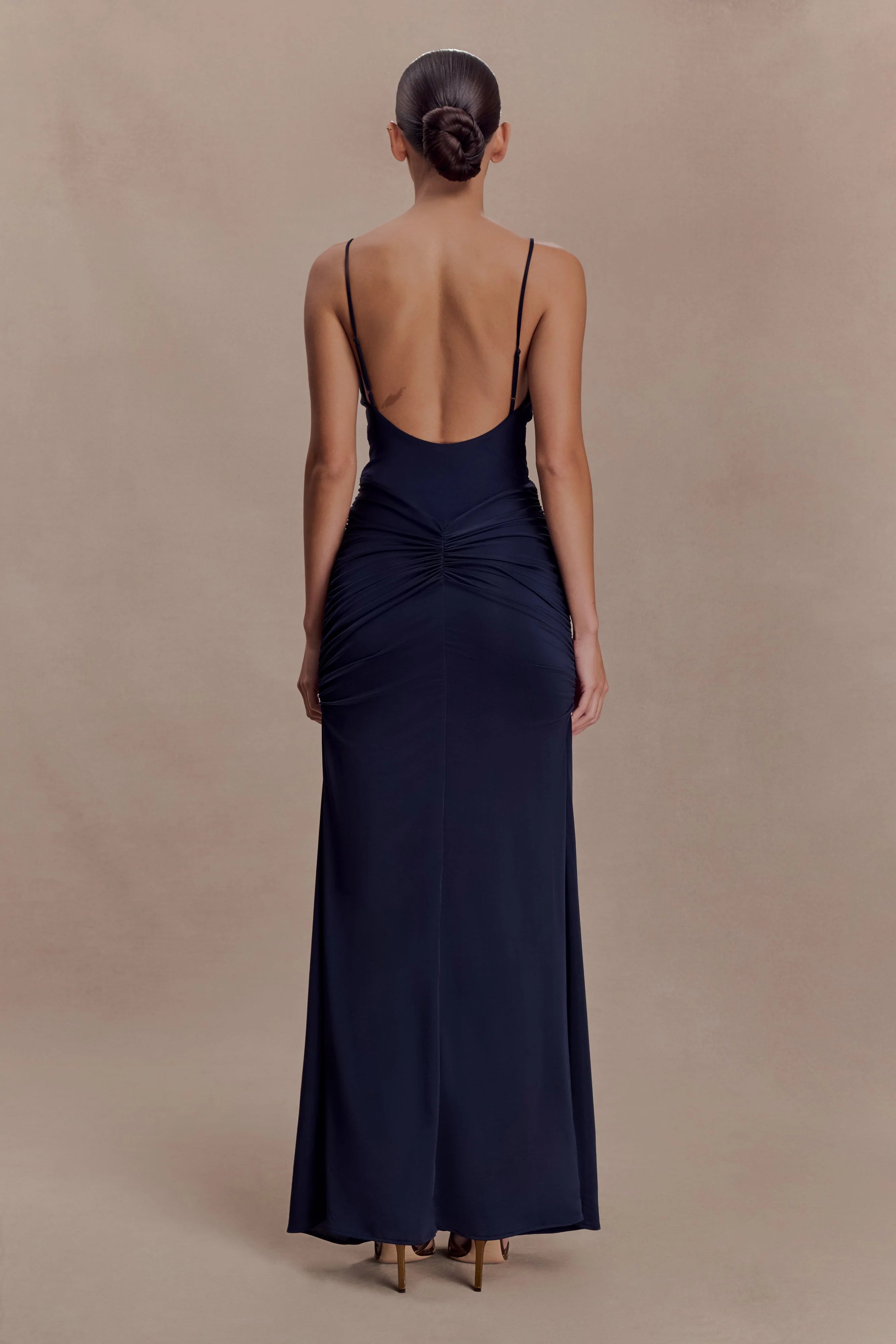 Roisin Slinky Maxi Dress Navy