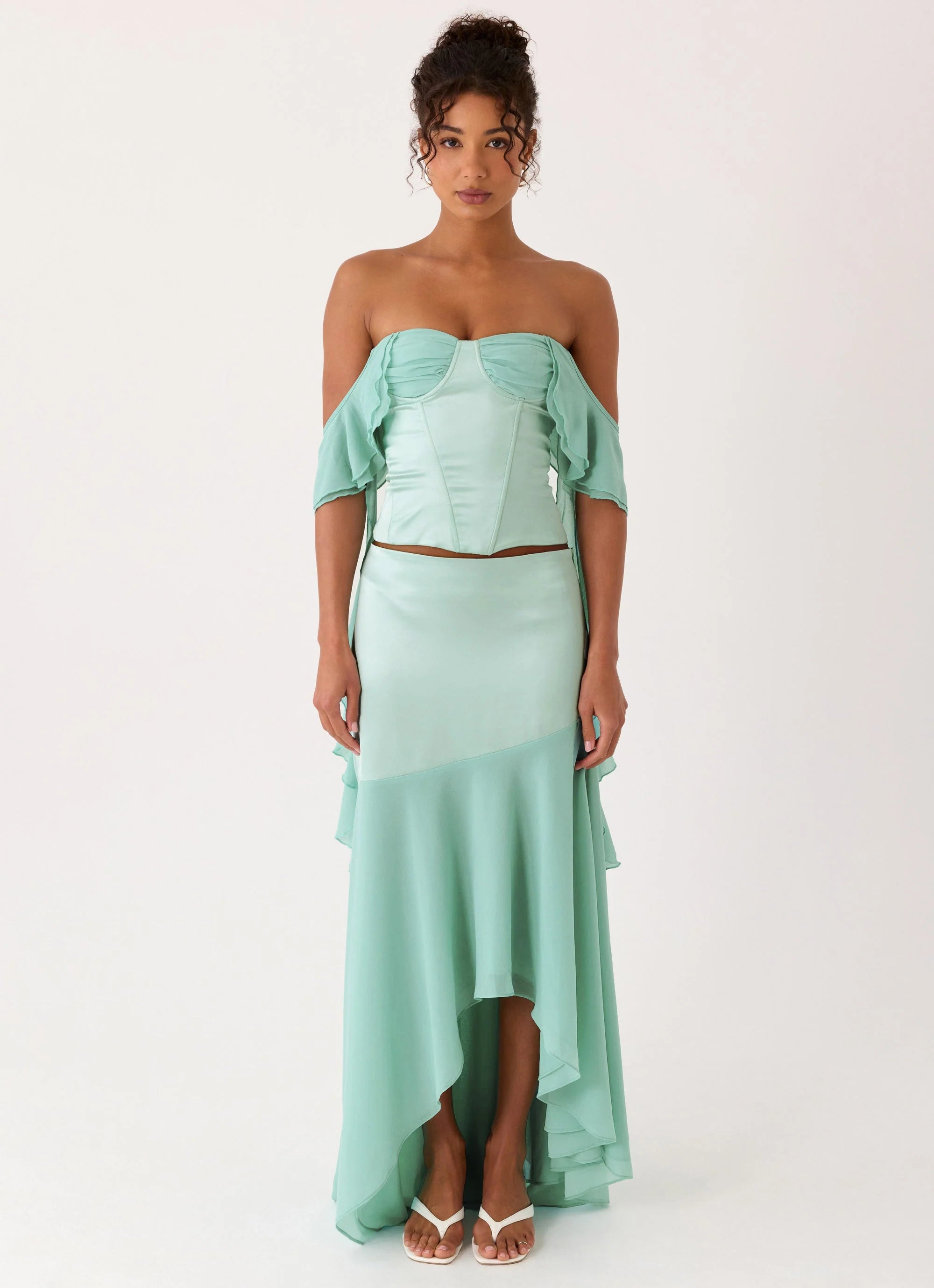 Deenesa Corset Top - Mint