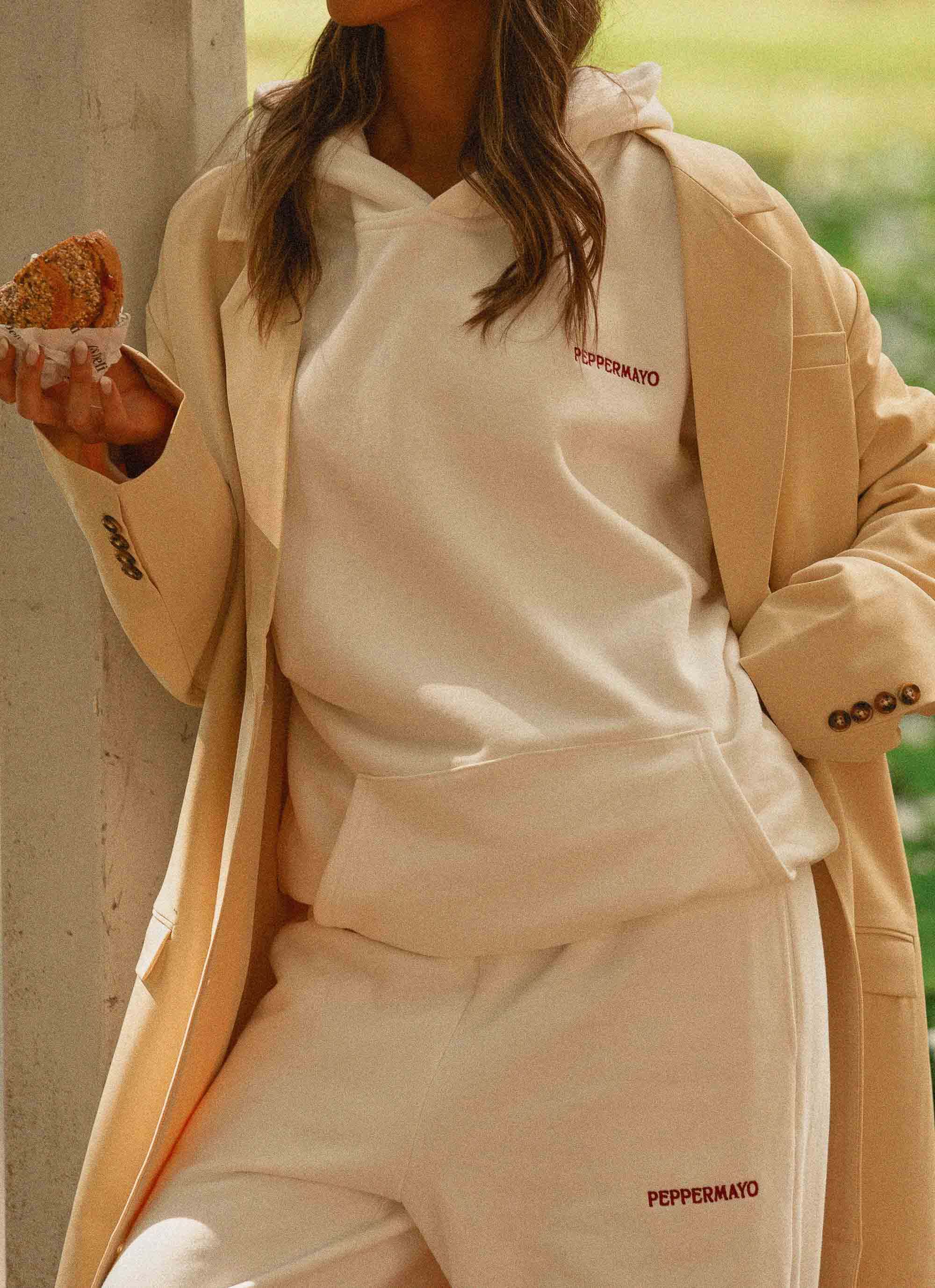 Signature Oversized Hoodie Ivory