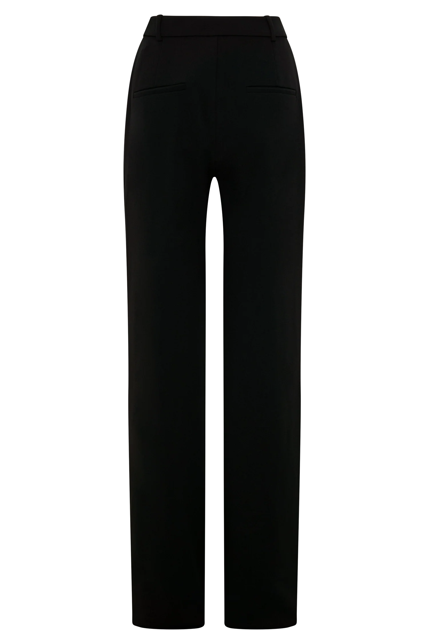 Maude Crepe Straight Leg Pants Black