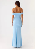 Vee Bardot Maxi Dress Blue