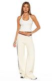 Luna Cream Knit Jacquard Track Pants