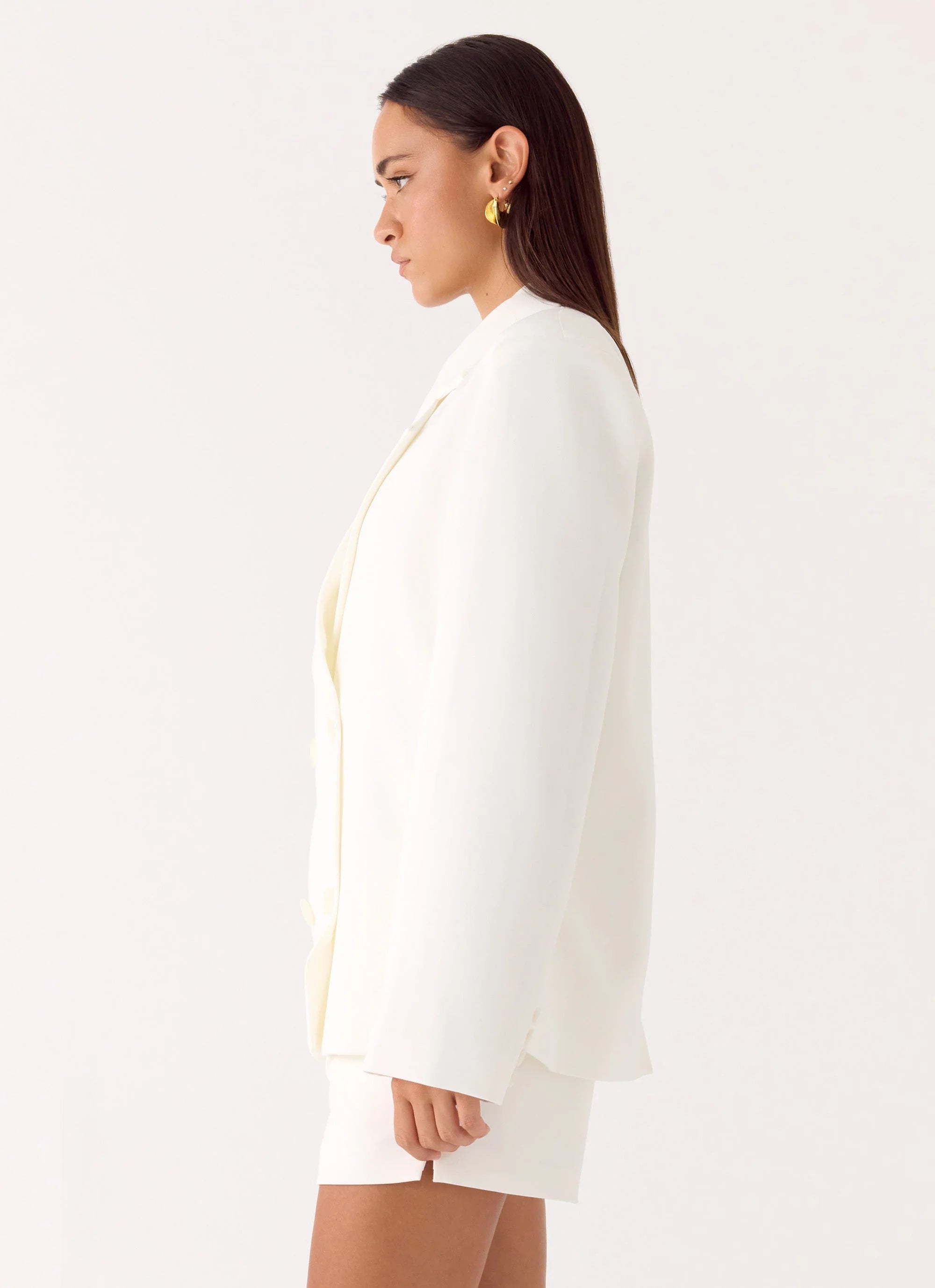 Asher Suiting Blazer White