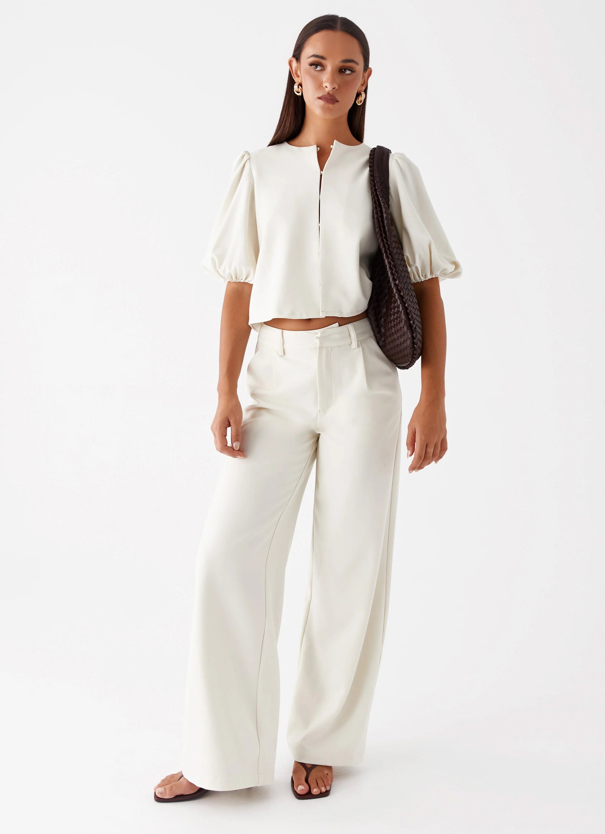 Oriona Woven Bag Chocolate