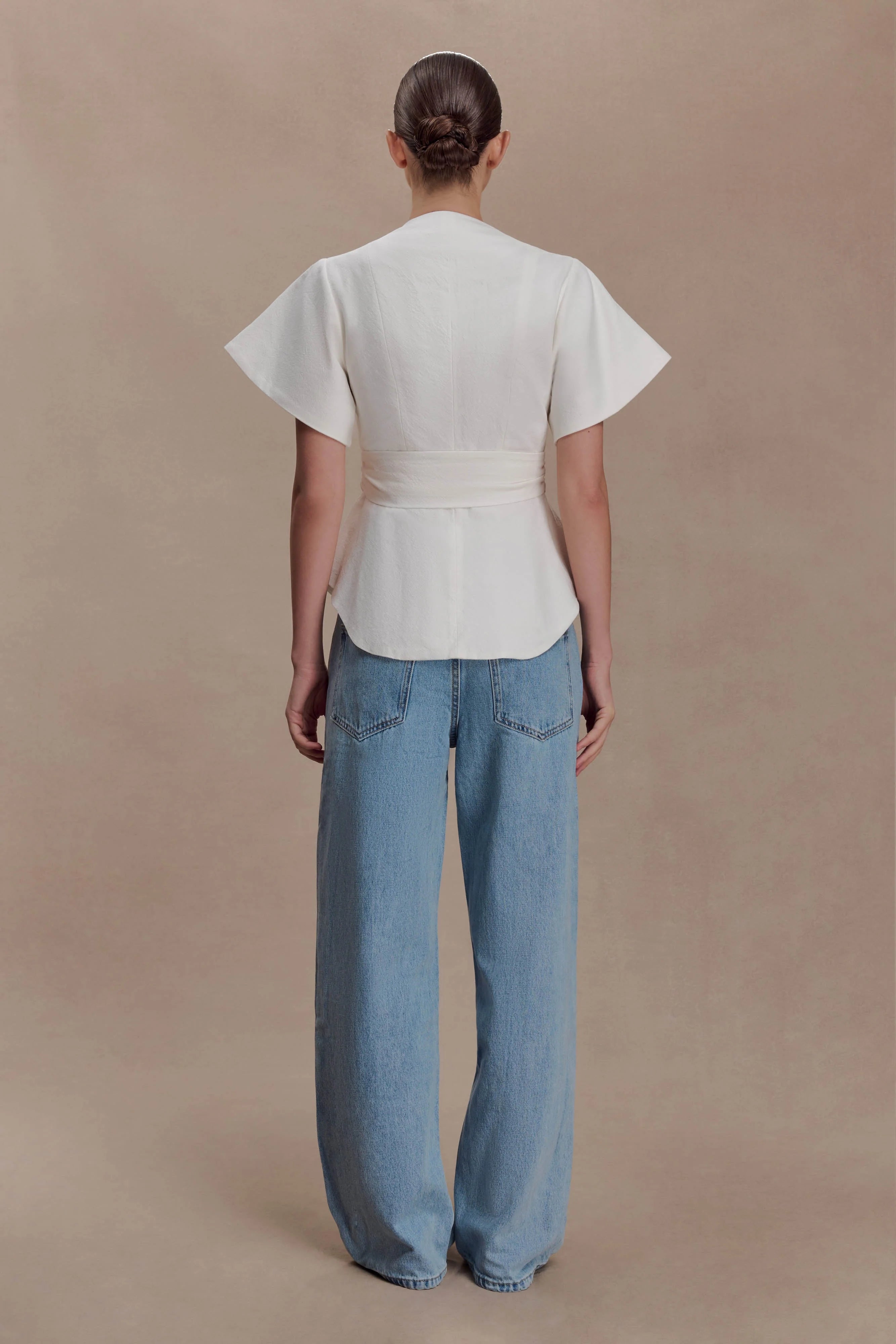 Liberty Cotton Shortsleeve Top White