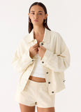Lewis Drill Jacket - Ivory