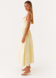 Pascuelle Midi Dress Yellow