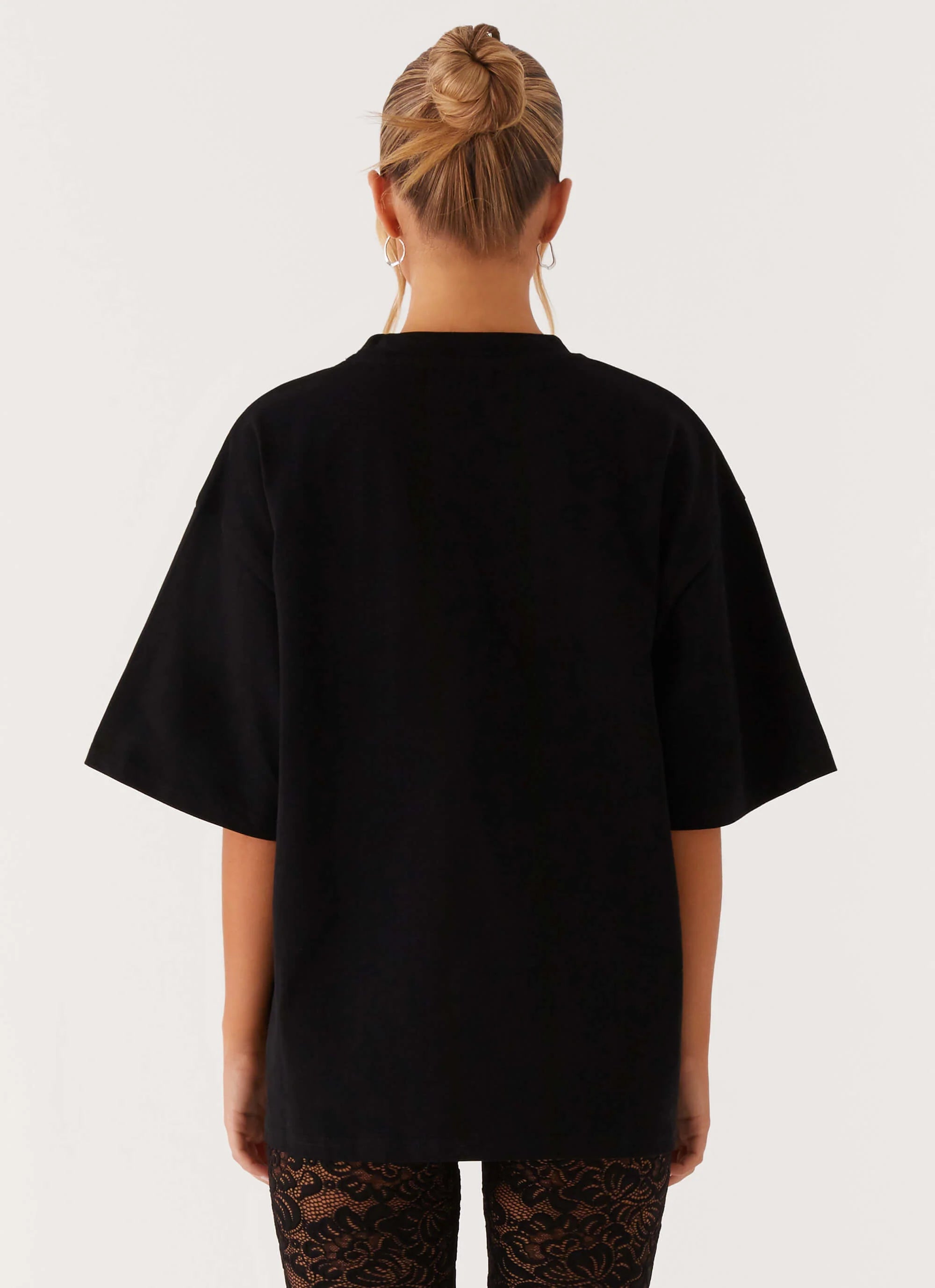 Signature Oversized Tee Black
