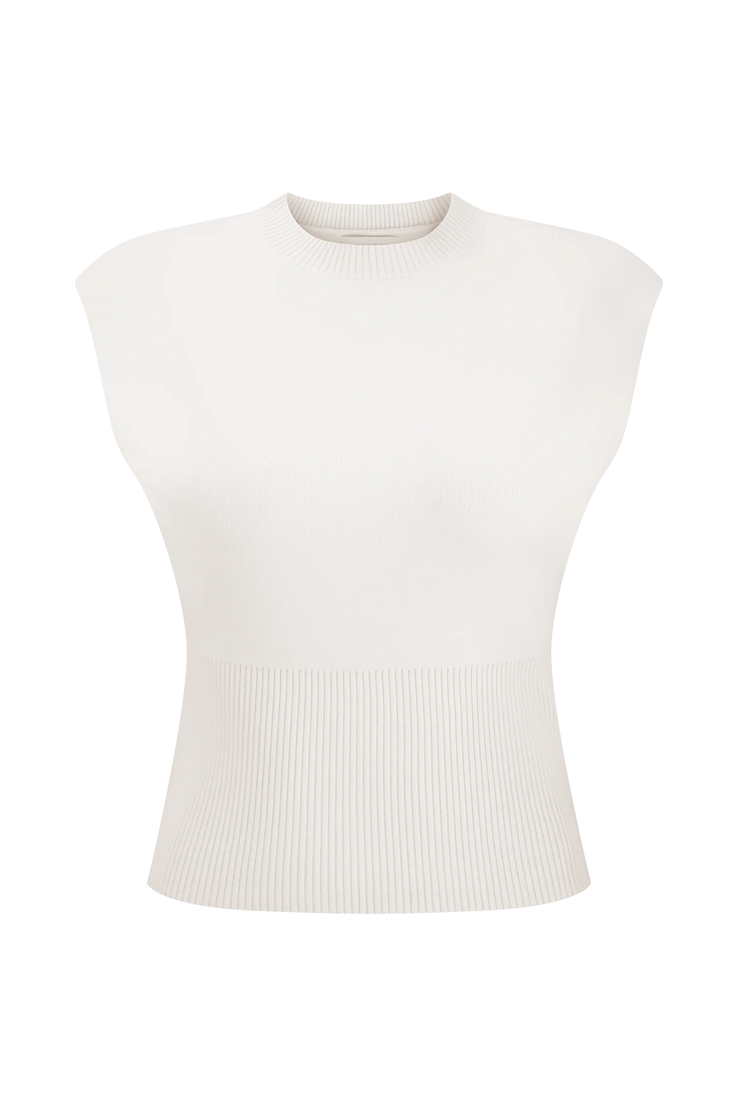 Sharpay Sleeveless Knit Top Ivory