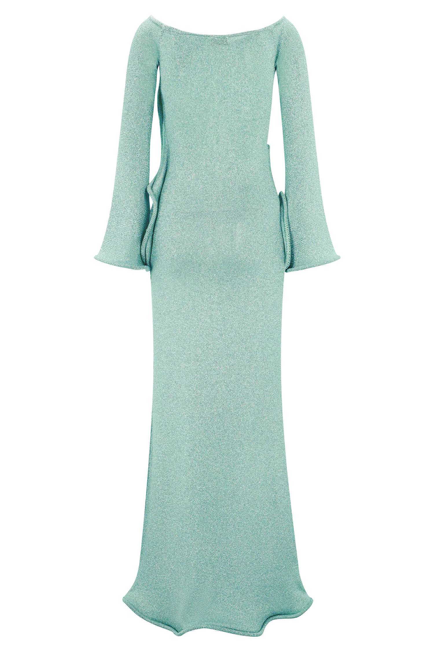 Sandrine Lurex Knit Maxi Dress Aqua