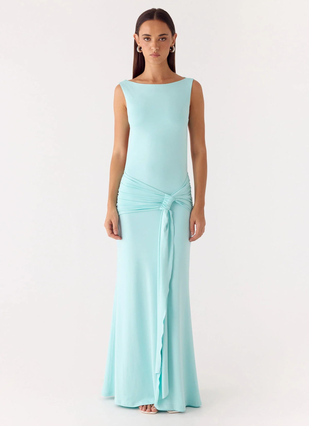 Fault Line Maxi Dress Aqua