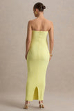 Juniper Lemon Strapless Maternity Maxi Dress