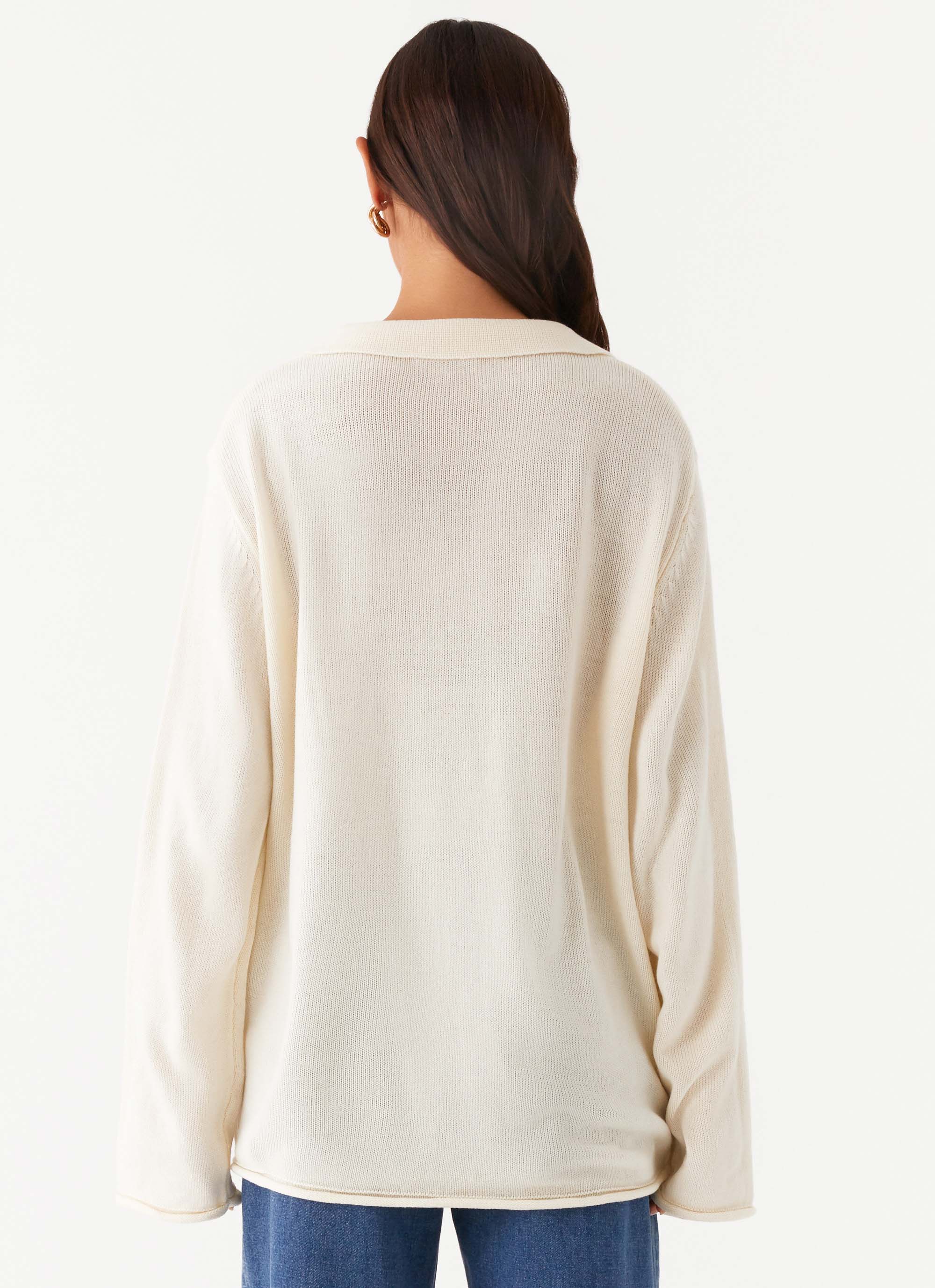 Deena Knit Sweater White