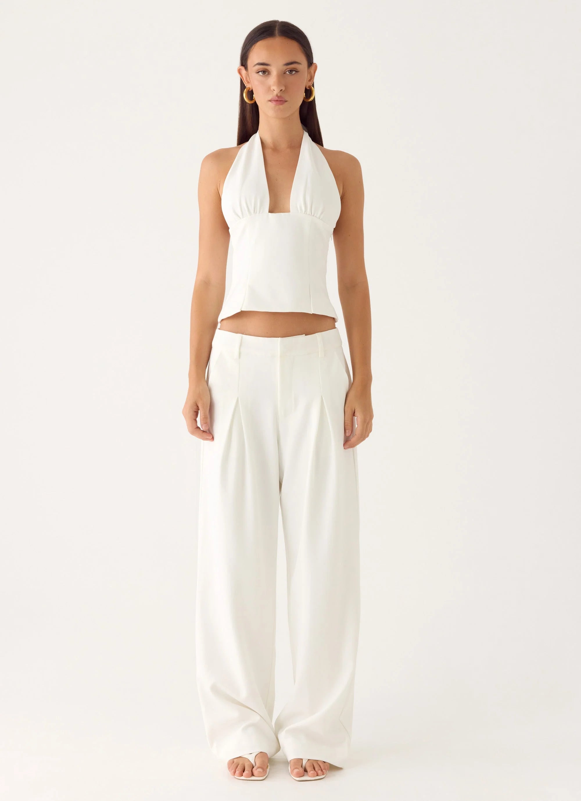 Amrita Halter Top - White