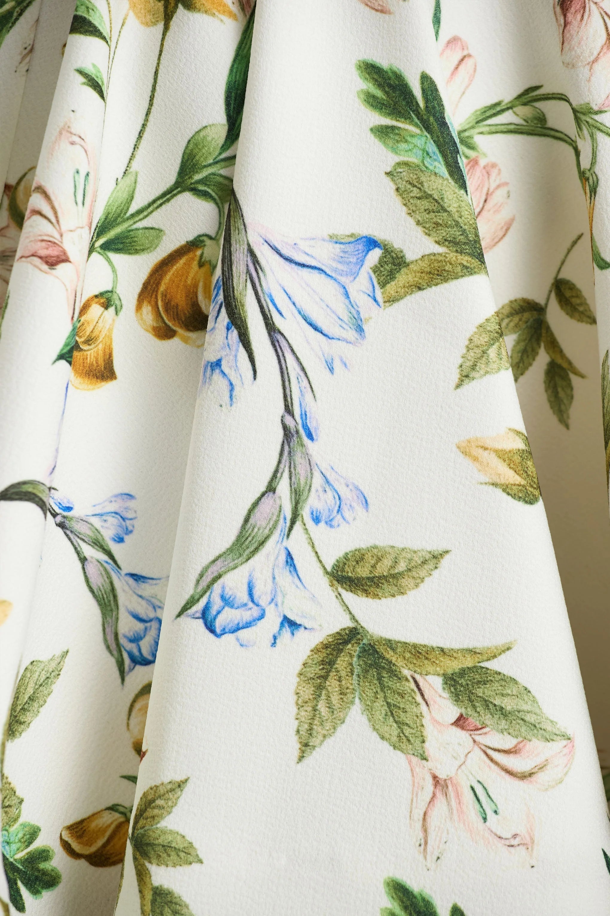 Valerian Lemon Floral Print Bandeau Mini Dress With Ruffle Hem