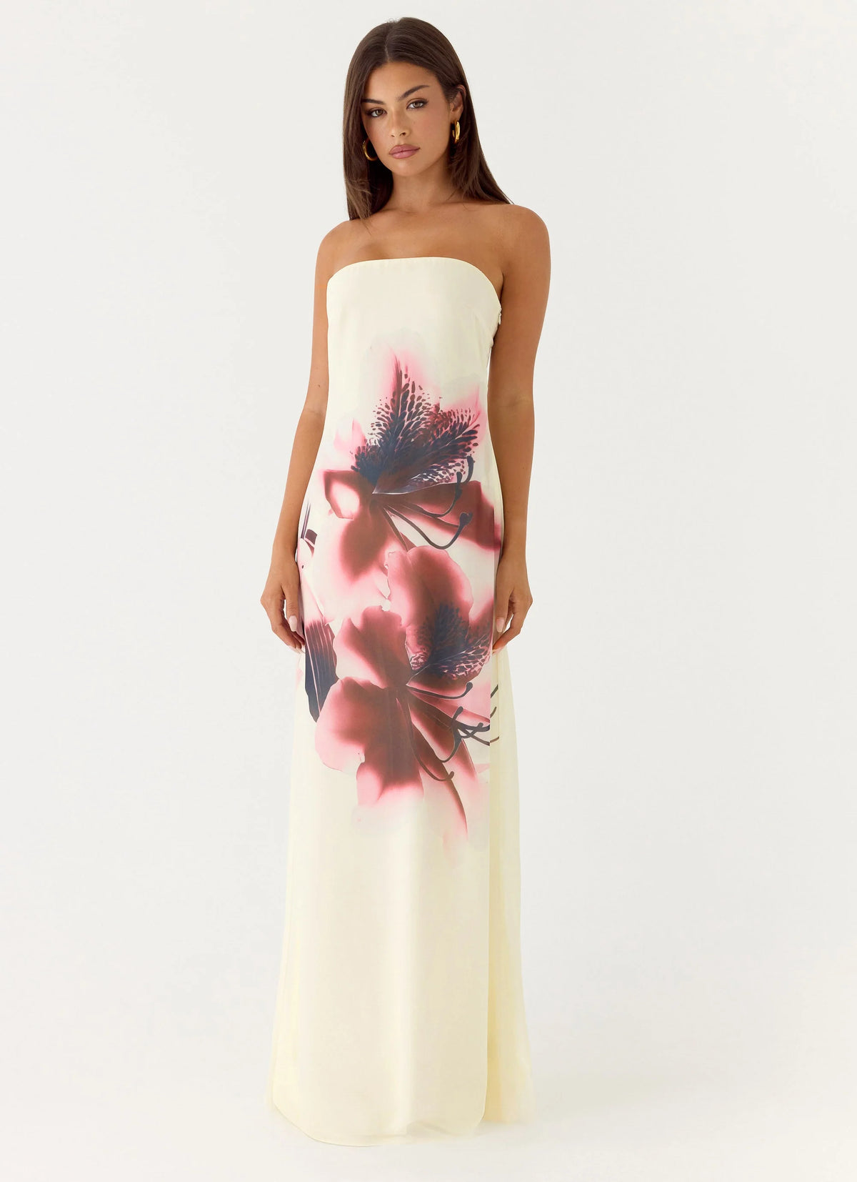 Lariettea Strapless Maxi Dress Velvet Bloom