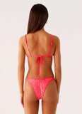 Croatia Bikini Top Pink Sequin