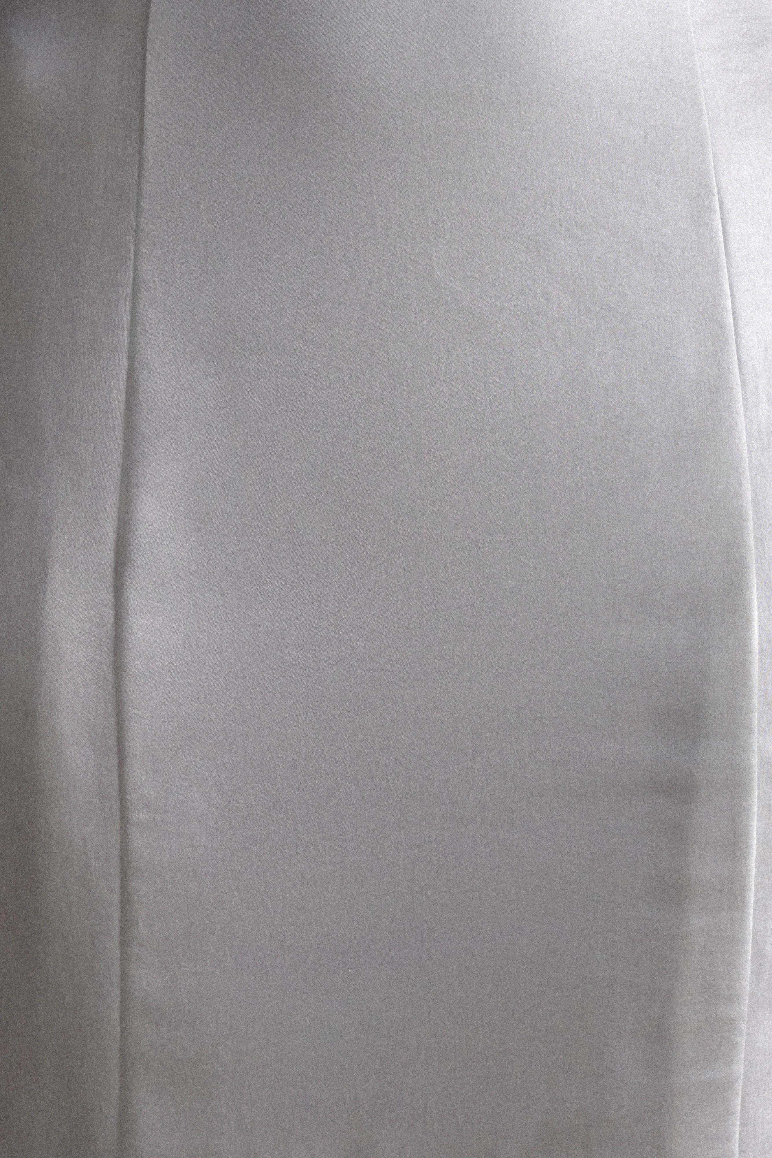 Khloe Satin Fishtail Maxi Skirt White